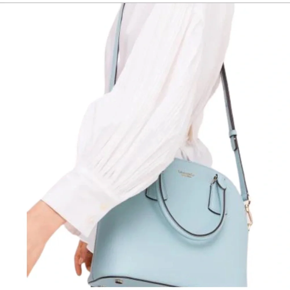 Kate Spade Sylvia Medium Dome Satchel Blue under